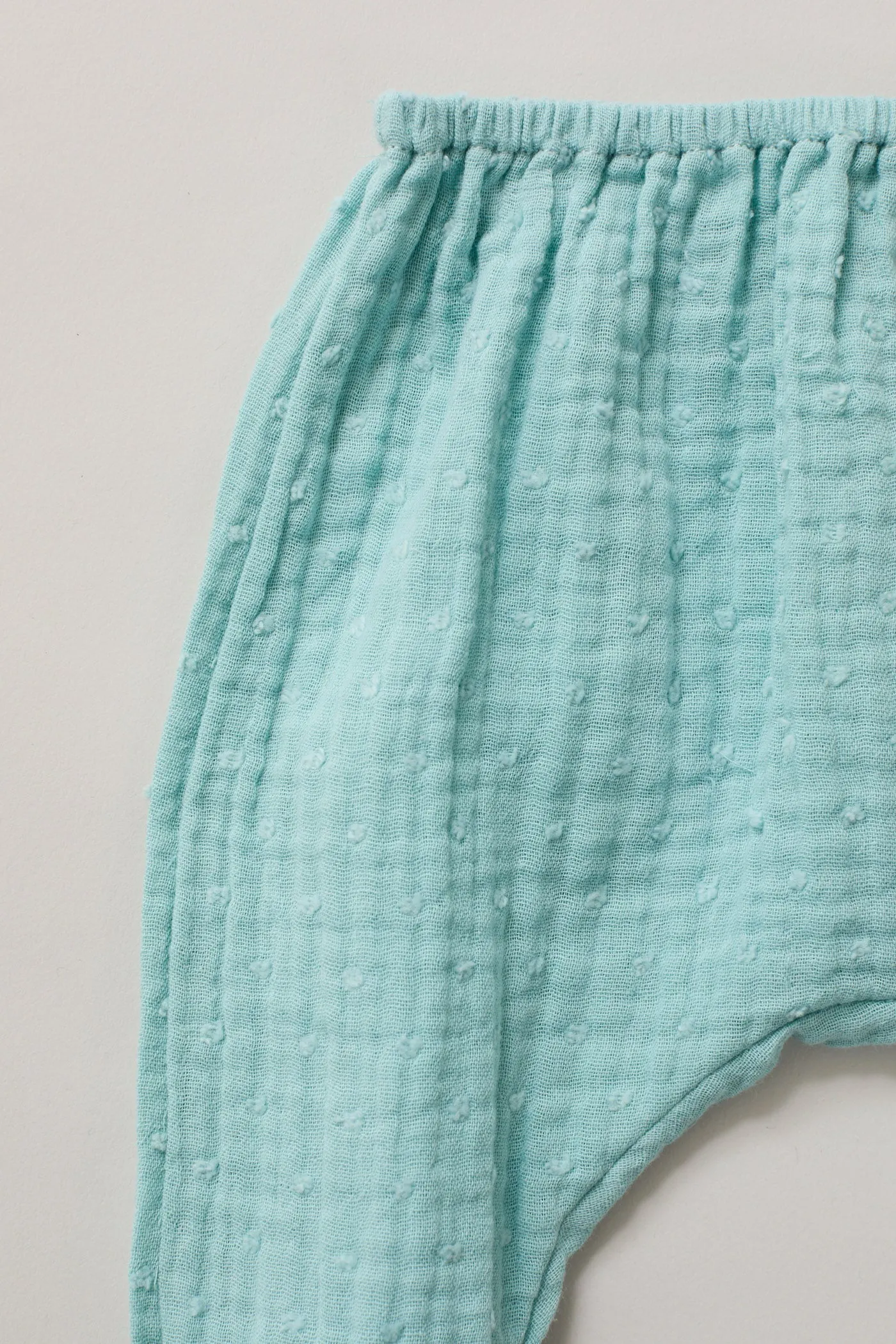 Baby Kimono Set in Aqua Bubble