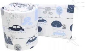Baby Padded Bumper Fit Crib All-round 260cm Straight 100% Cotton Retro Cars