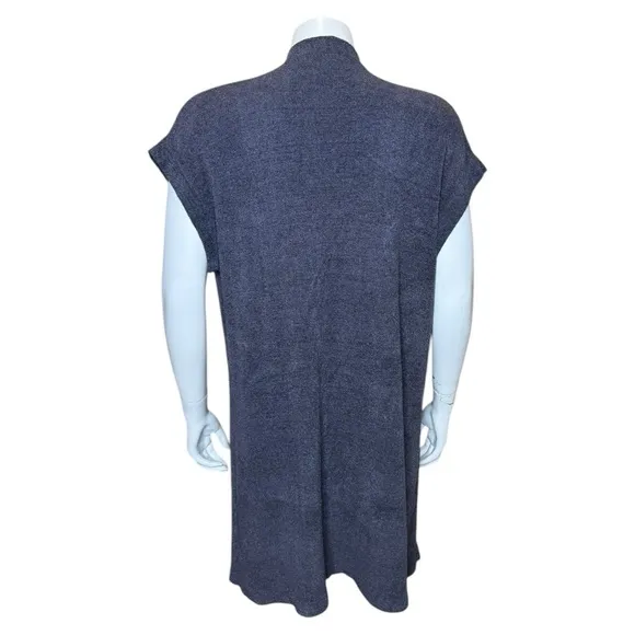Barefoot Dreams CozyChic Ultra Lite Sleeveless Long Cardigan M Gray