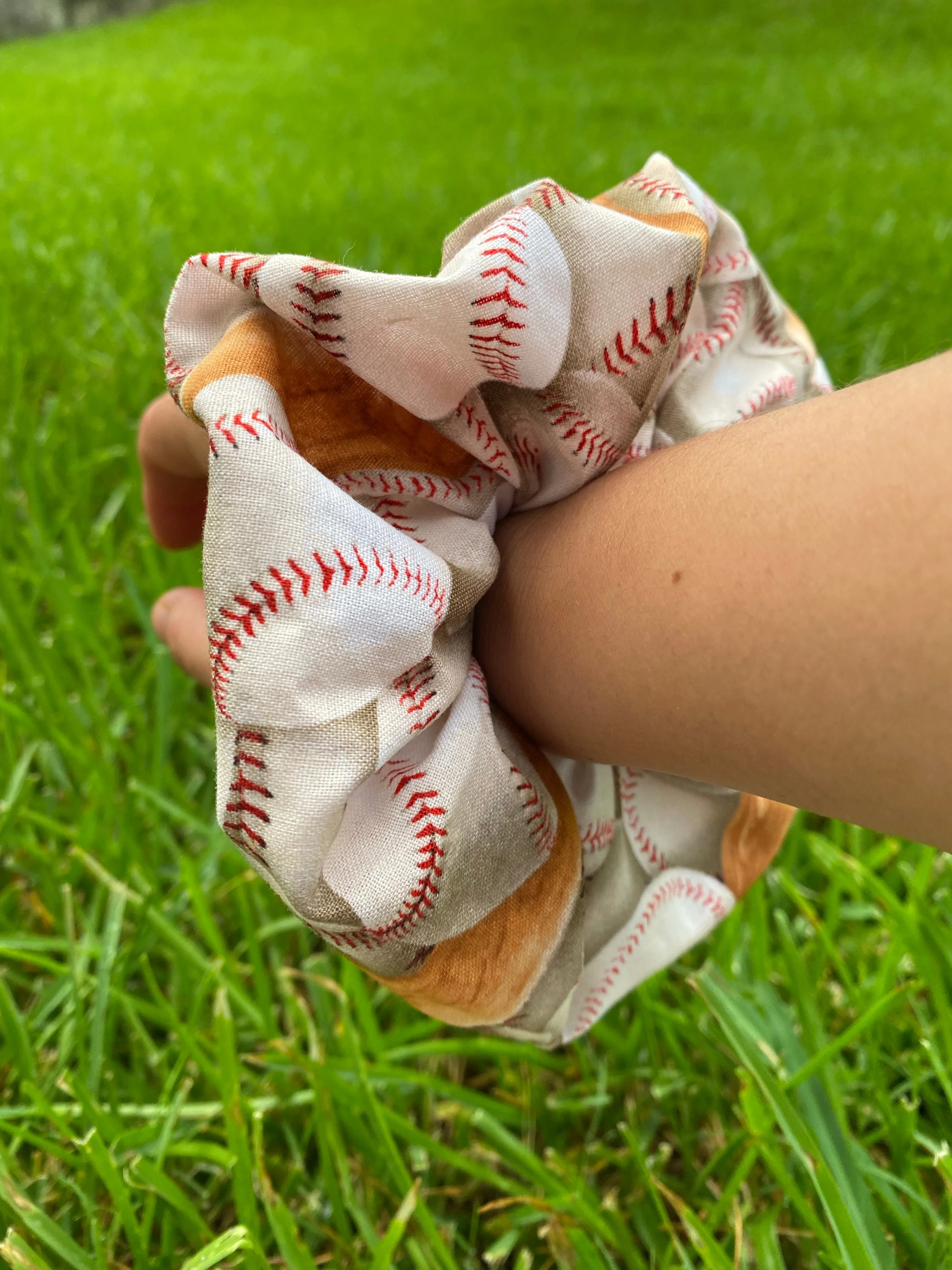 Baseball Scrunchie Hair tie Gift