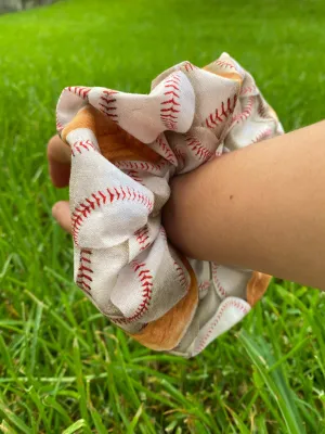 Baseball Scrunchie Hair tie Gift