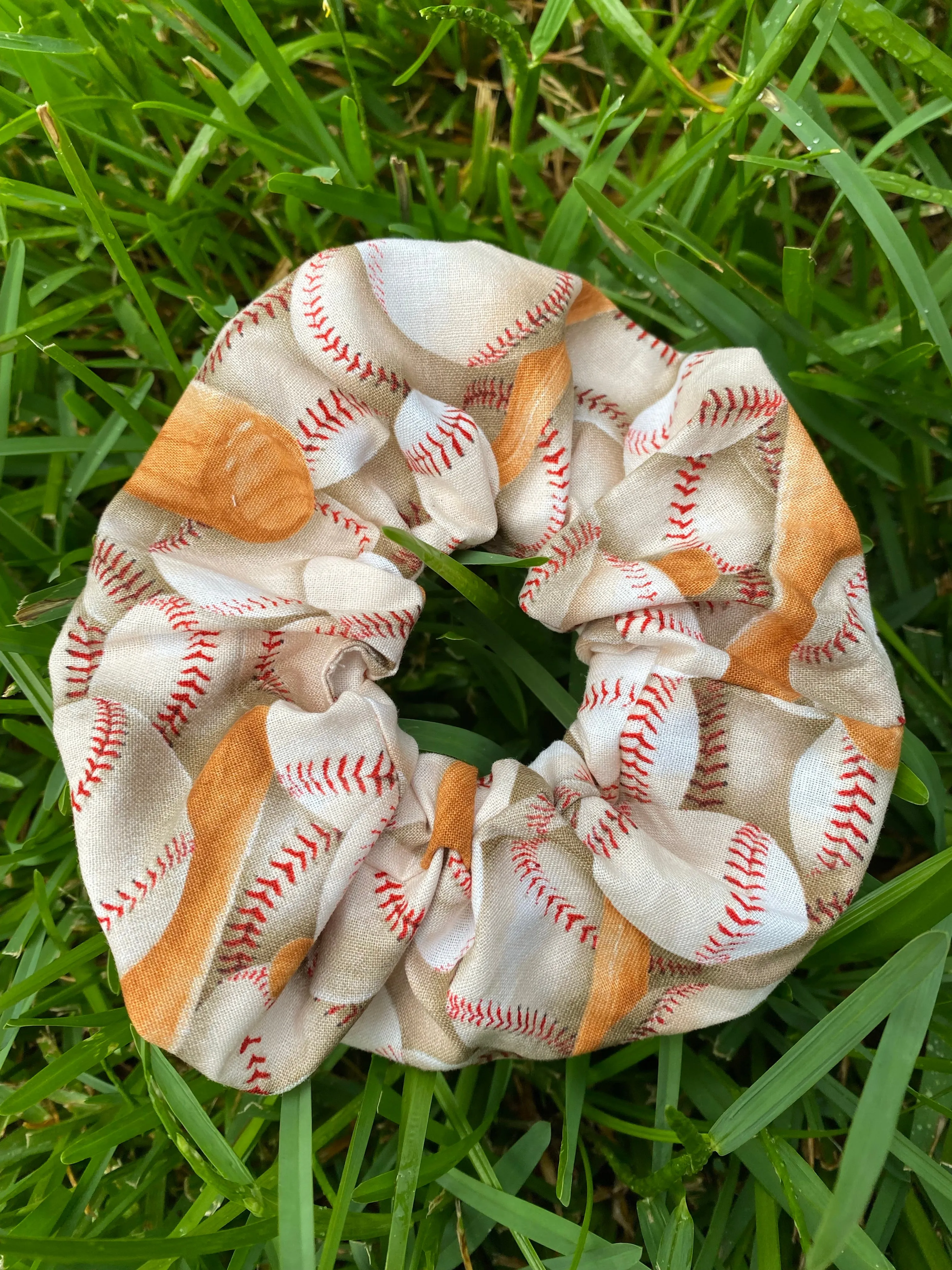 Baseball Scrunchie Hair tie Gift
