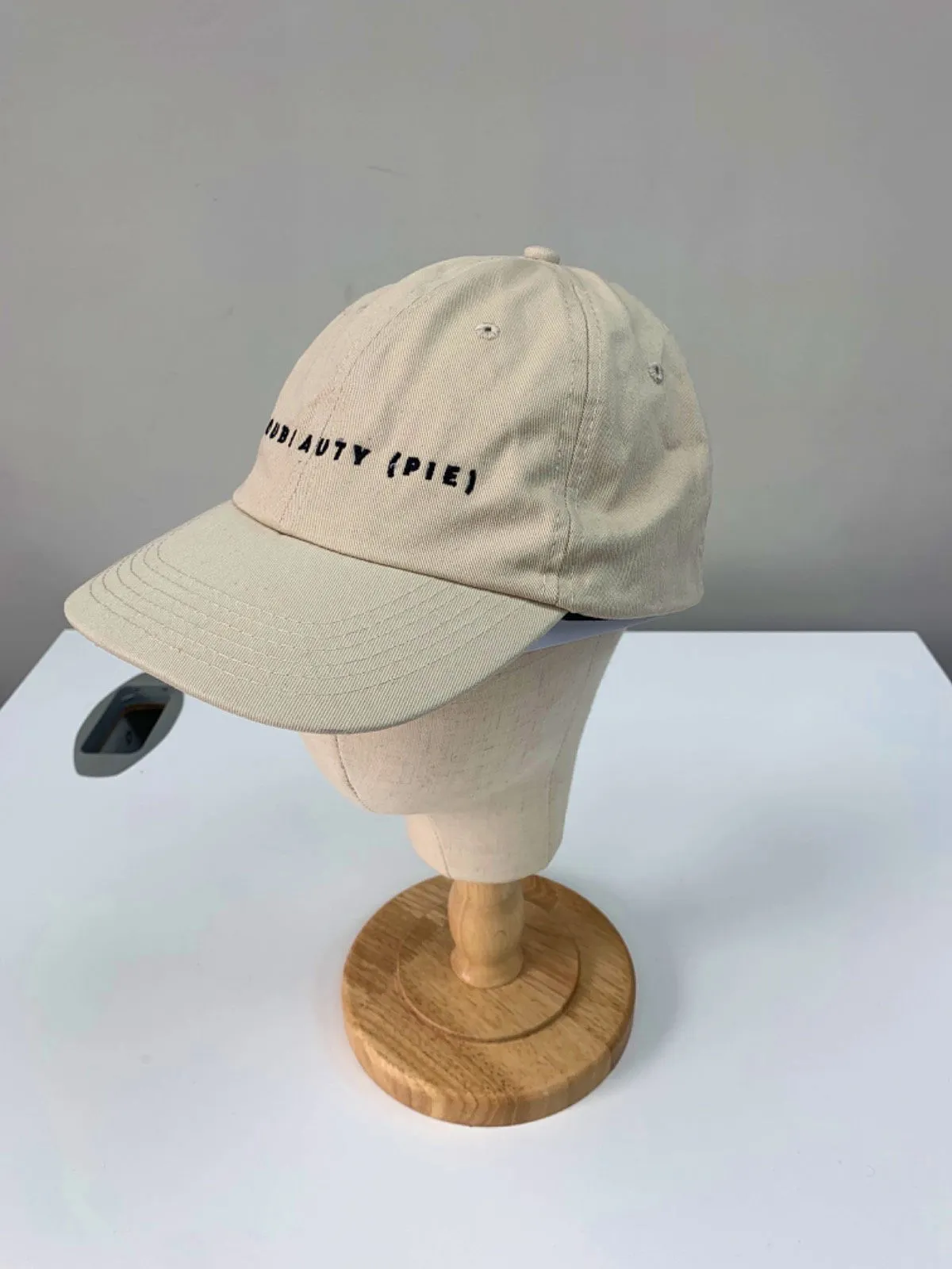 Beauty Pie Beige Cotton Baseball Cap One Size