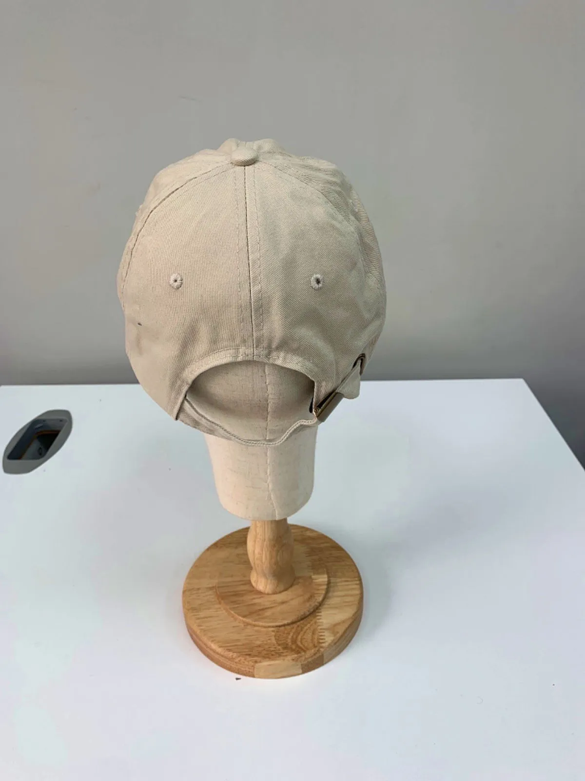 Beauty Pie Beige Cotton Baseball Cap One Size