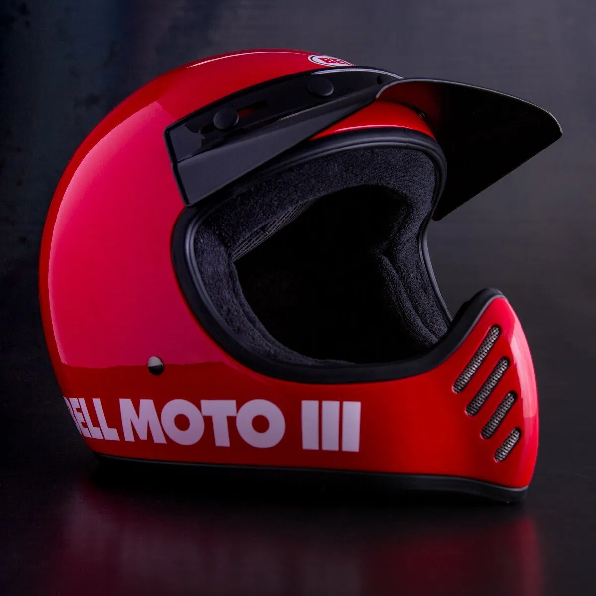 Bell Moto-3 Helmet - Gloss Red Classic