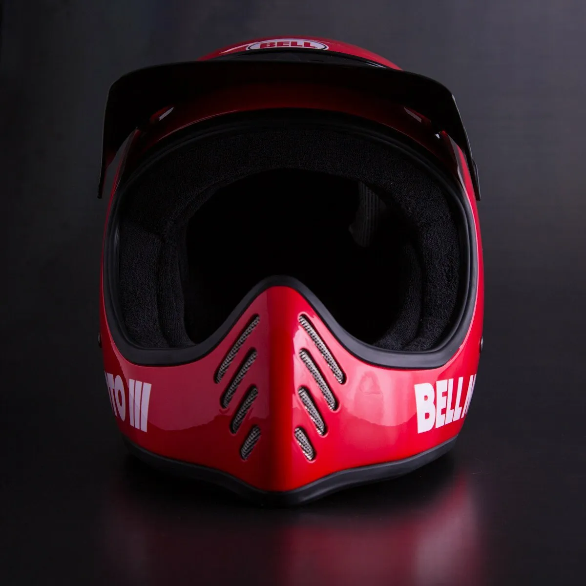 Bell Moto-3 Helmet - Gloss Red Classic