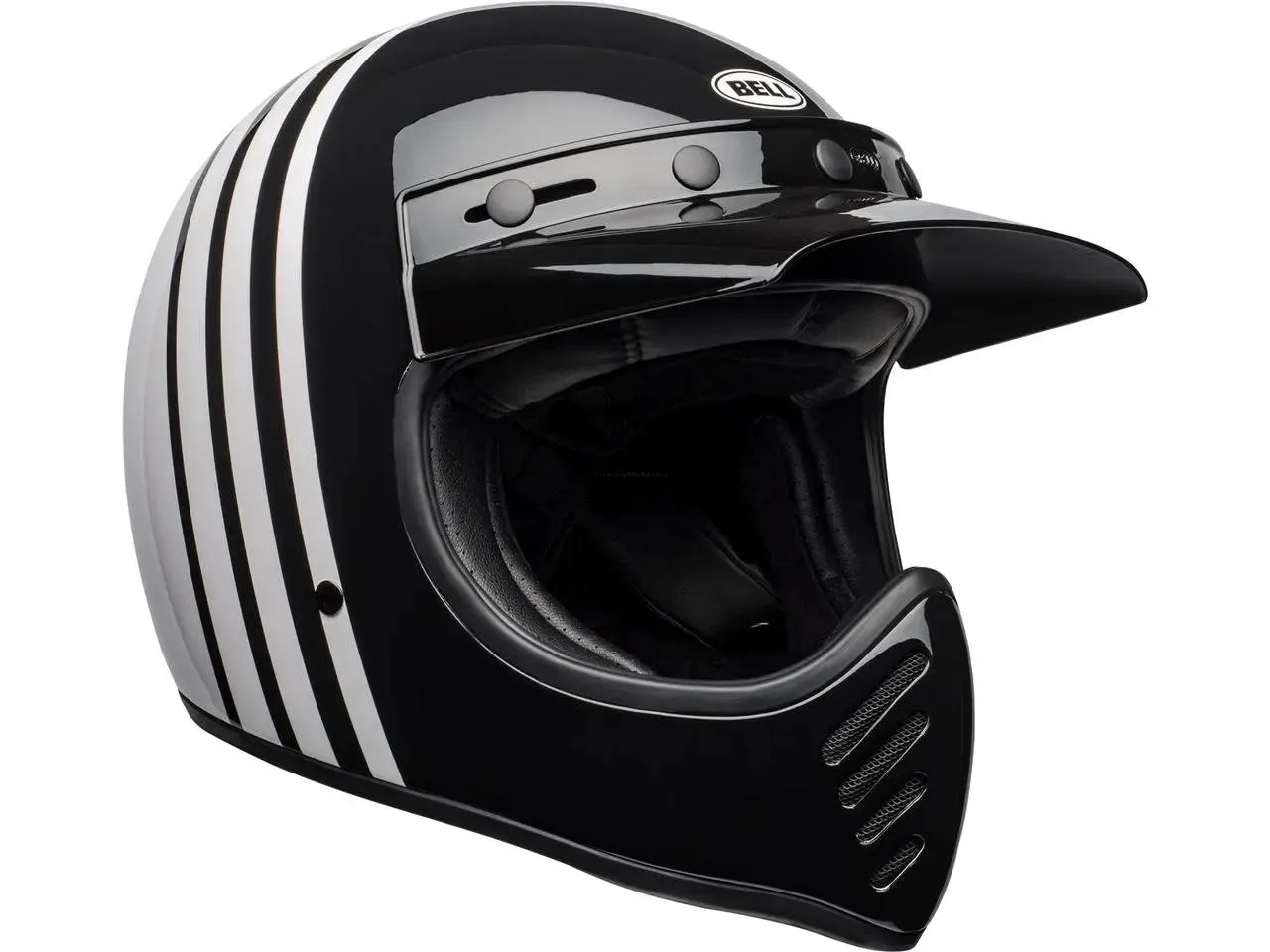 BELL Moto-3 Helmet Reverb Gloss White/Black