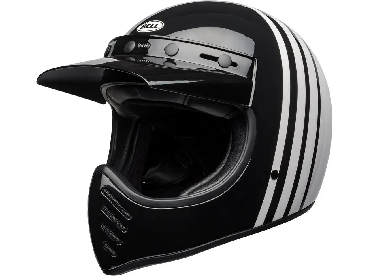 BELL Moto-3 Helmet Reverb Gloss White/Black