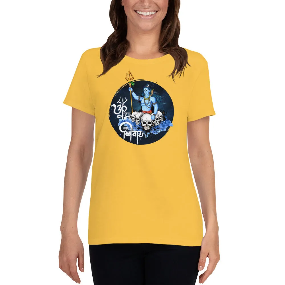 Bengali Heavy Cotton Short Sleeve T-Shirt -Om Namah Shivay-01