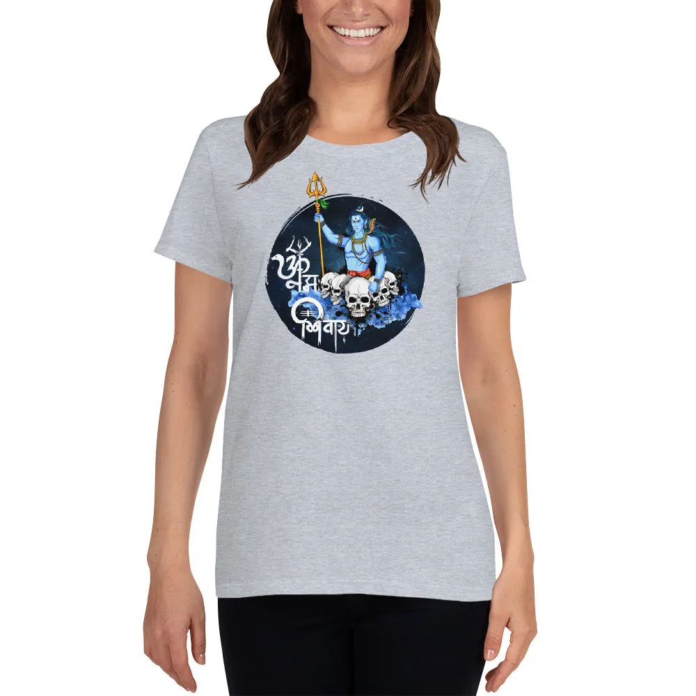 Bengali Heavy Cotton Short Sleeve T-Shirt -Om Namah Shivay-01