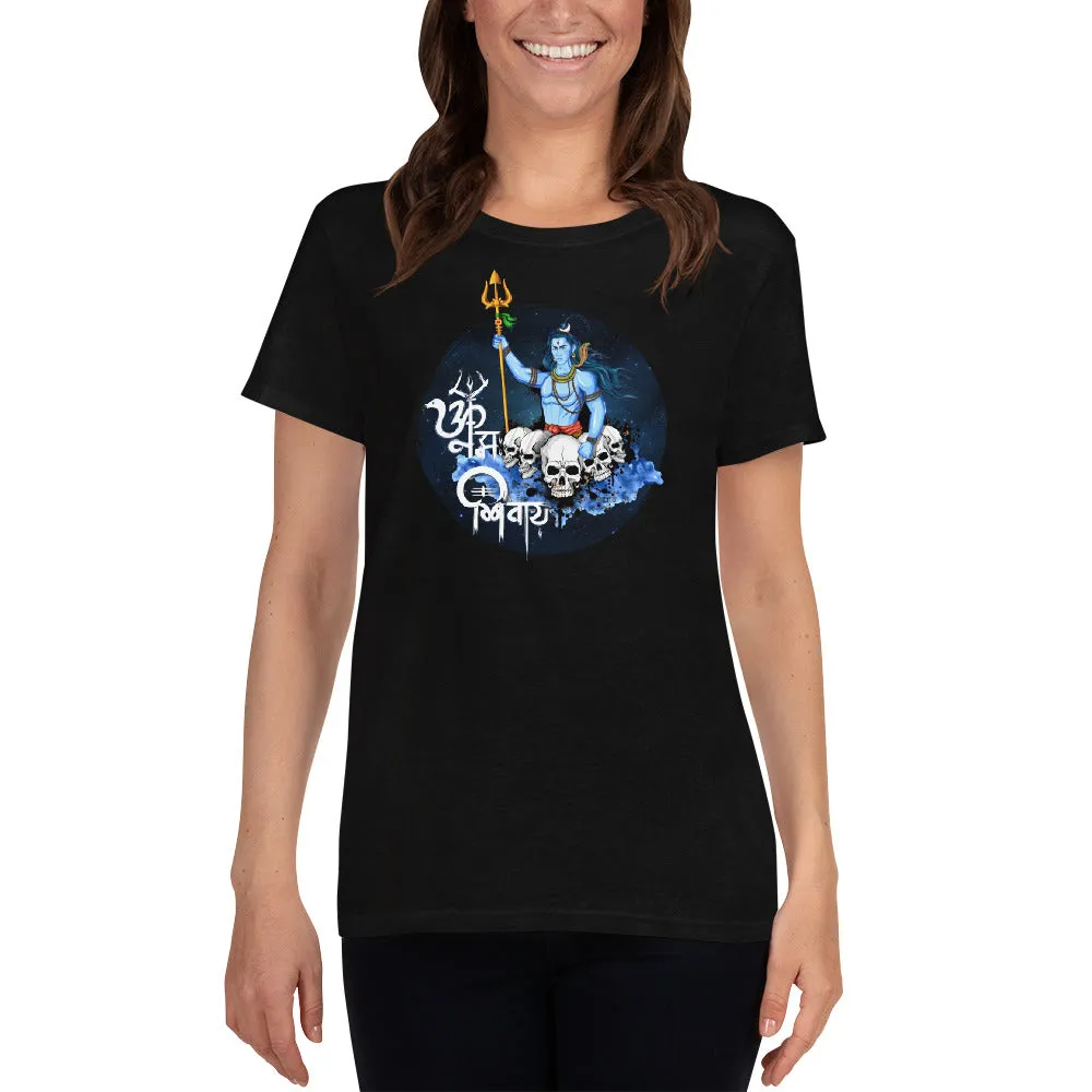 Bengali Heavy Cotton Short Sleeve T-Shirt -Om Namah Shivay-01