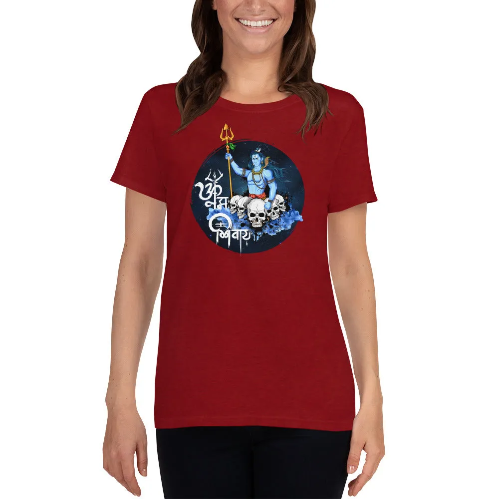 Bengali Heavy Cotton Short Sleeve T-Shirt -Om Namah Shivay-01