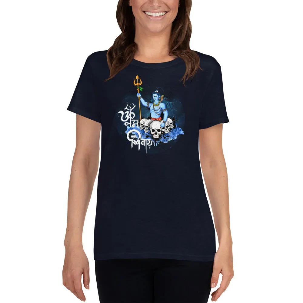 Bengali Heavy Cotton Short Sleeve T-Shirt -Om Namah Shivay-01