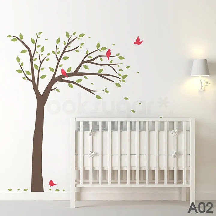 BIRD TREE WALL DECAL