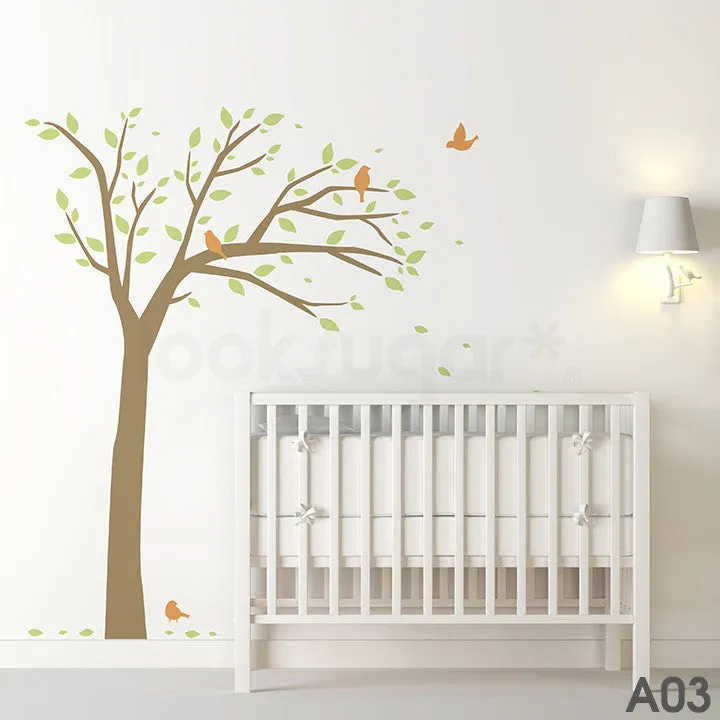 BIRD TREE WALL DECAL