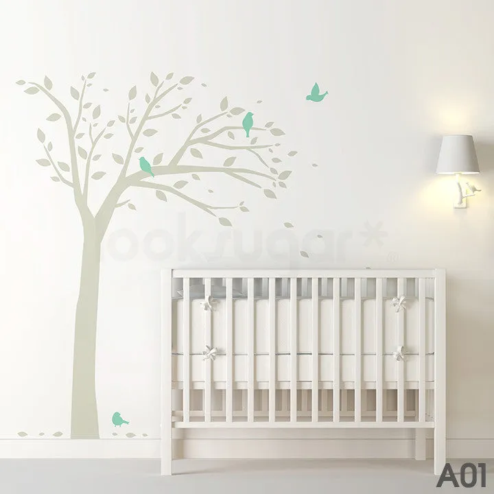 BIRD TREE WALL DECAL