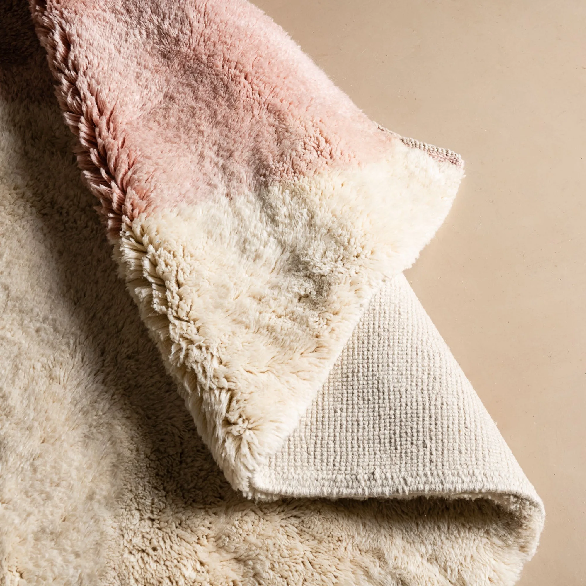 Blushing Petals - Luxury Shag Moroccan Rug