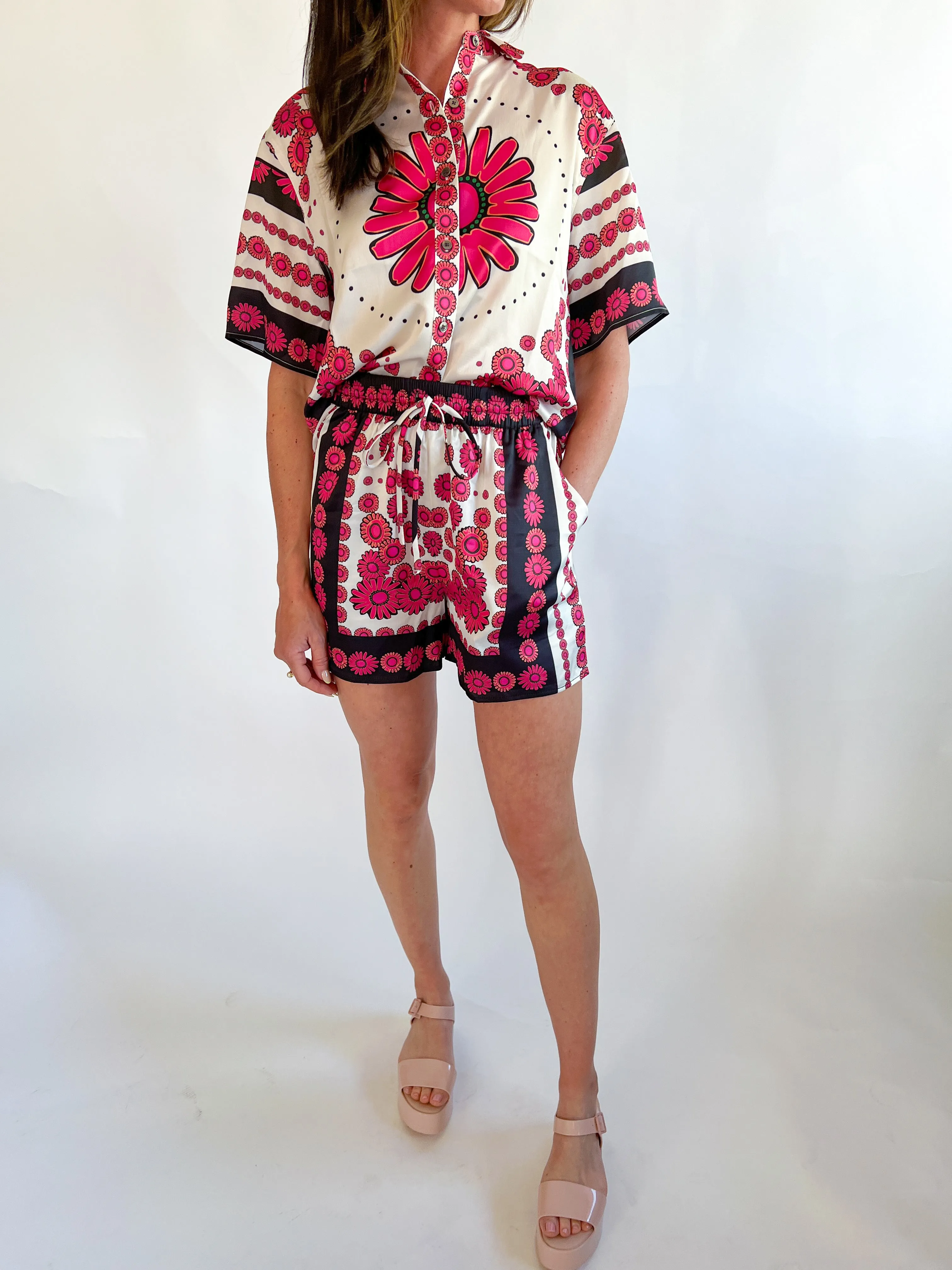 Boho Scarf Printed Top