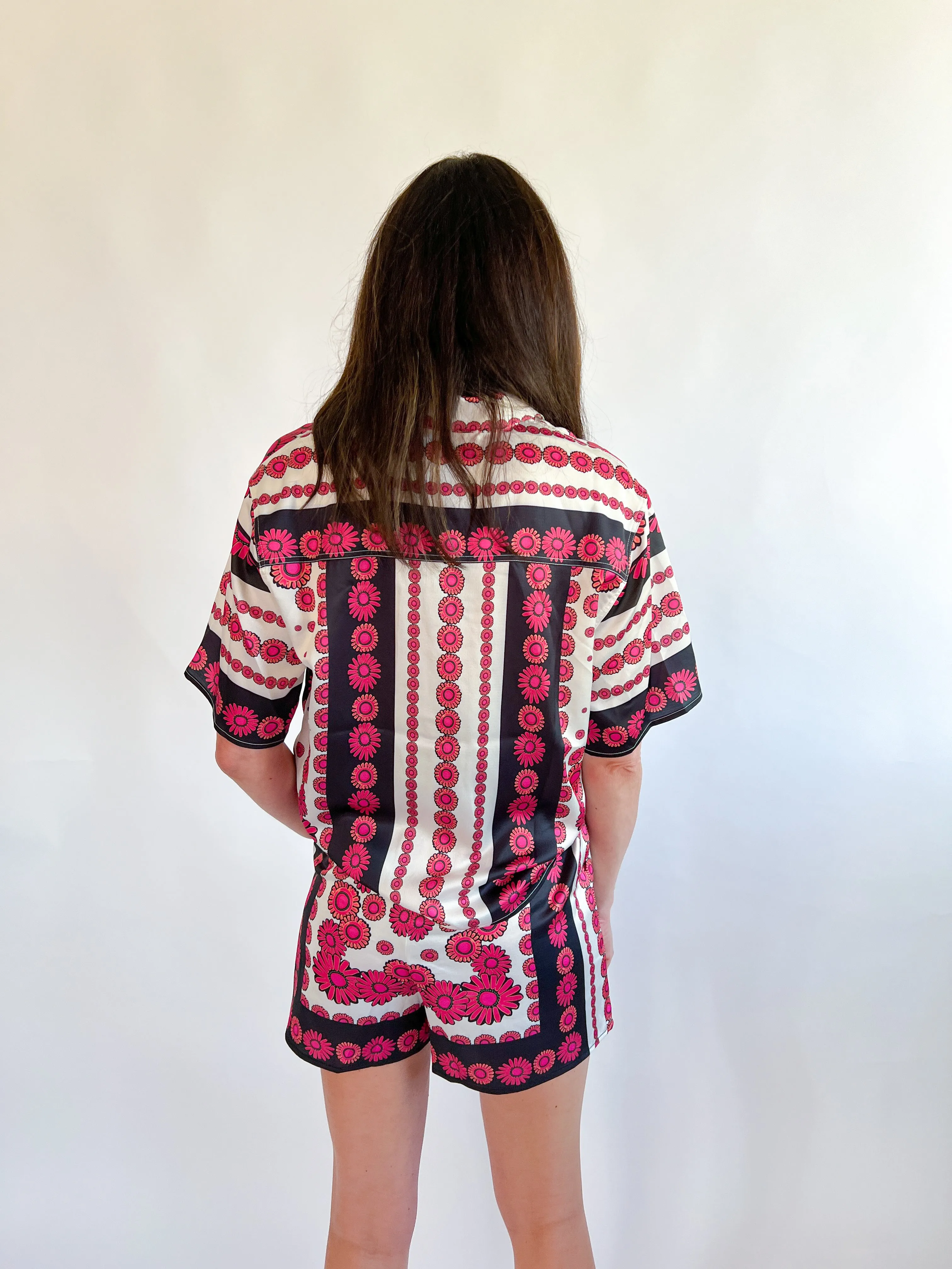 Boho Scarf Printed Top
