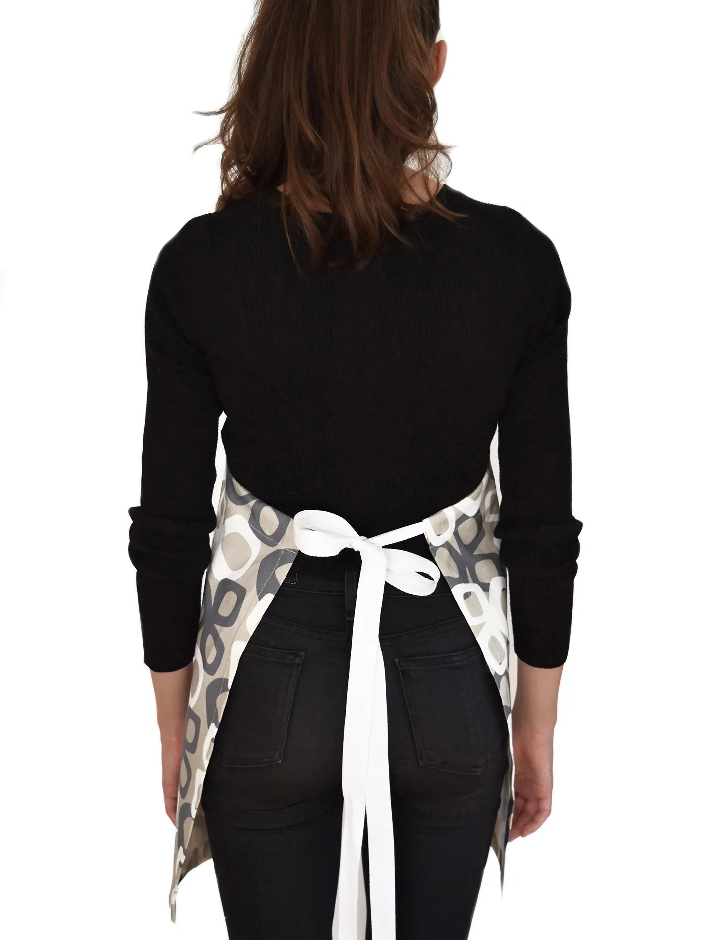 Bow Linen Cotton Apron – Ink