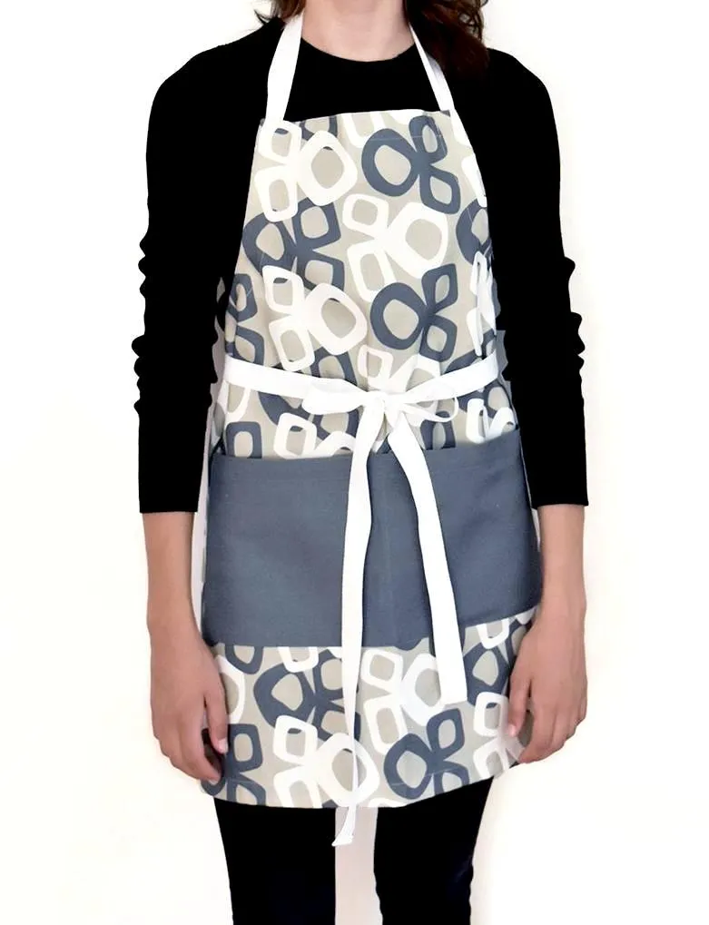 Bow Linen Cotton Apron – Ink