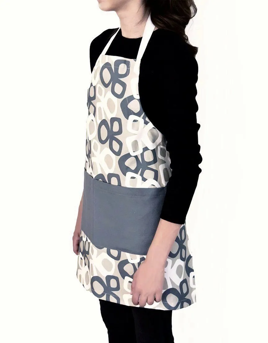 Bow Linen Cotton Apron – Ink