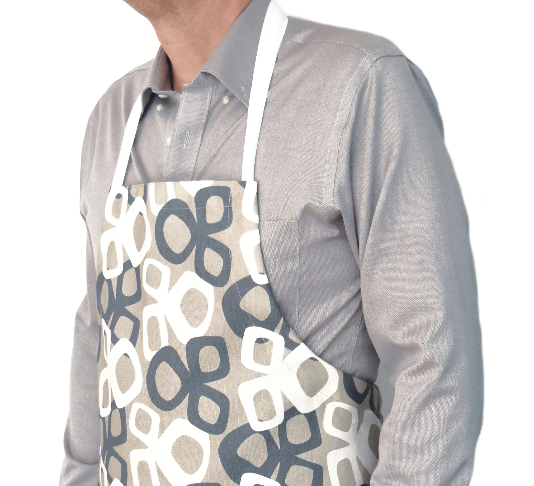 Bow Linen Cotton Apron – Ink