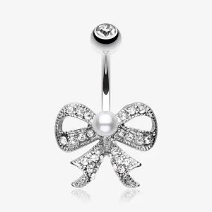 Bow-Tie Splendid Belly Button Ring
