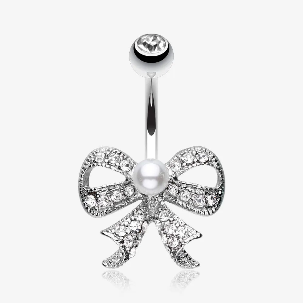 Bow-Tie Splendid Belly Button Ring