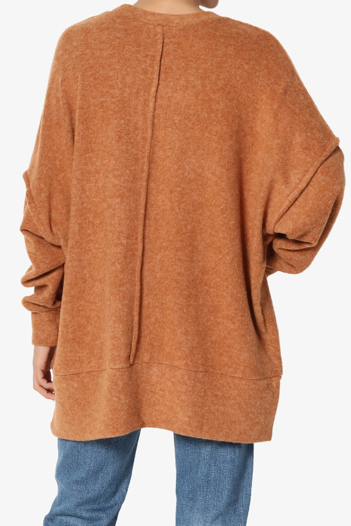 Breccan Blushed Knit Oversized Sweater PLUS