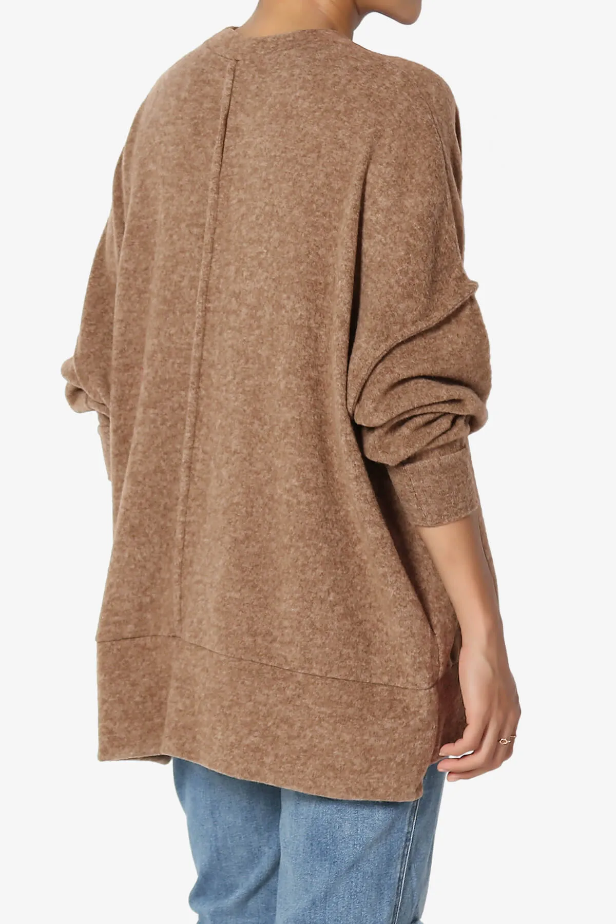 Breccan Blushed Knit Oversized Sweater PLUS