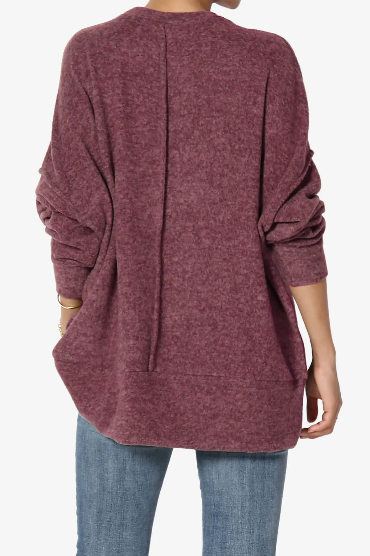 Breccan Blushed Knit Oversized Sweater PLUS