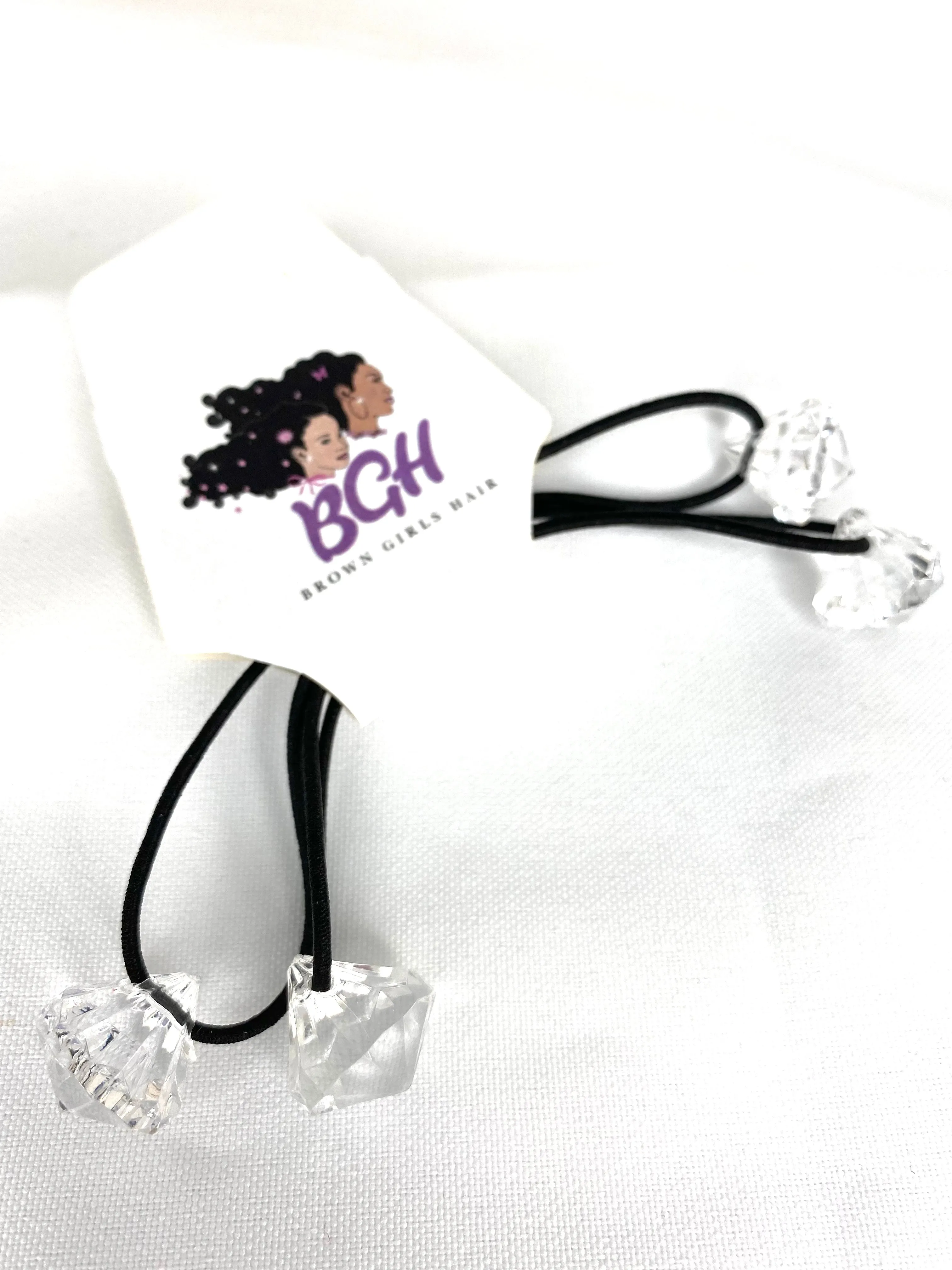 Brown Girls Hair® Small GEM Ponytail Holder | Hair Elastics Ties