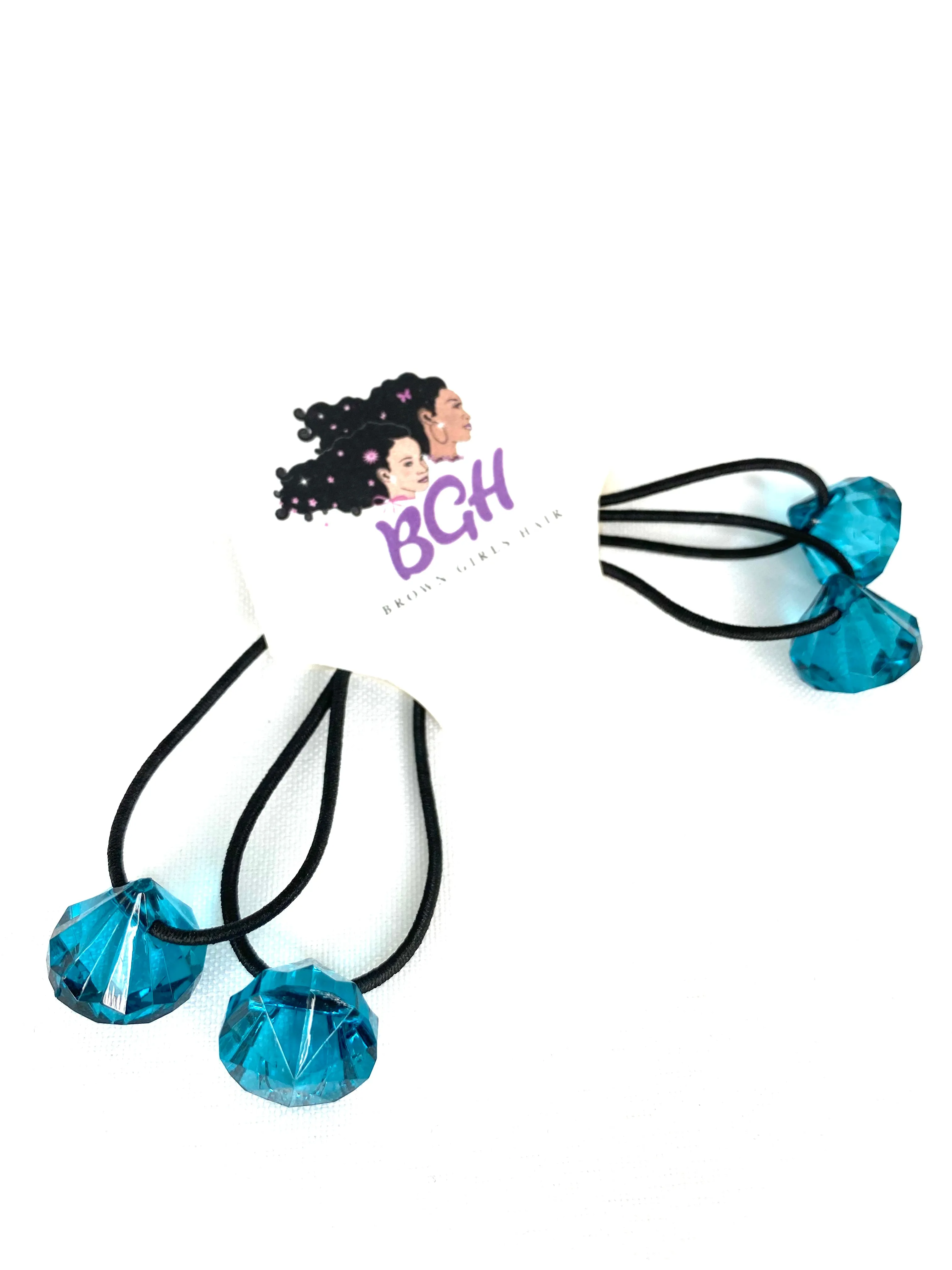 Brown Girls Hair® Small GEM Ponytail Holder | Hair Elastics Ties