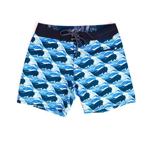 Burgh Eco Boardshorts - Blue Waves