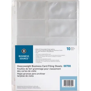 Business Source Heavyweight Business Card Sheets