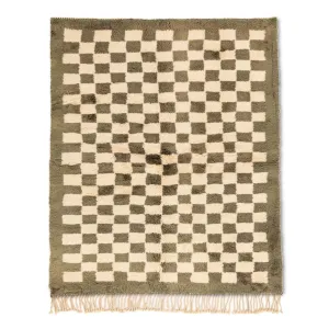 Checkered Garden - Luxury Shag Moroccan Rug
