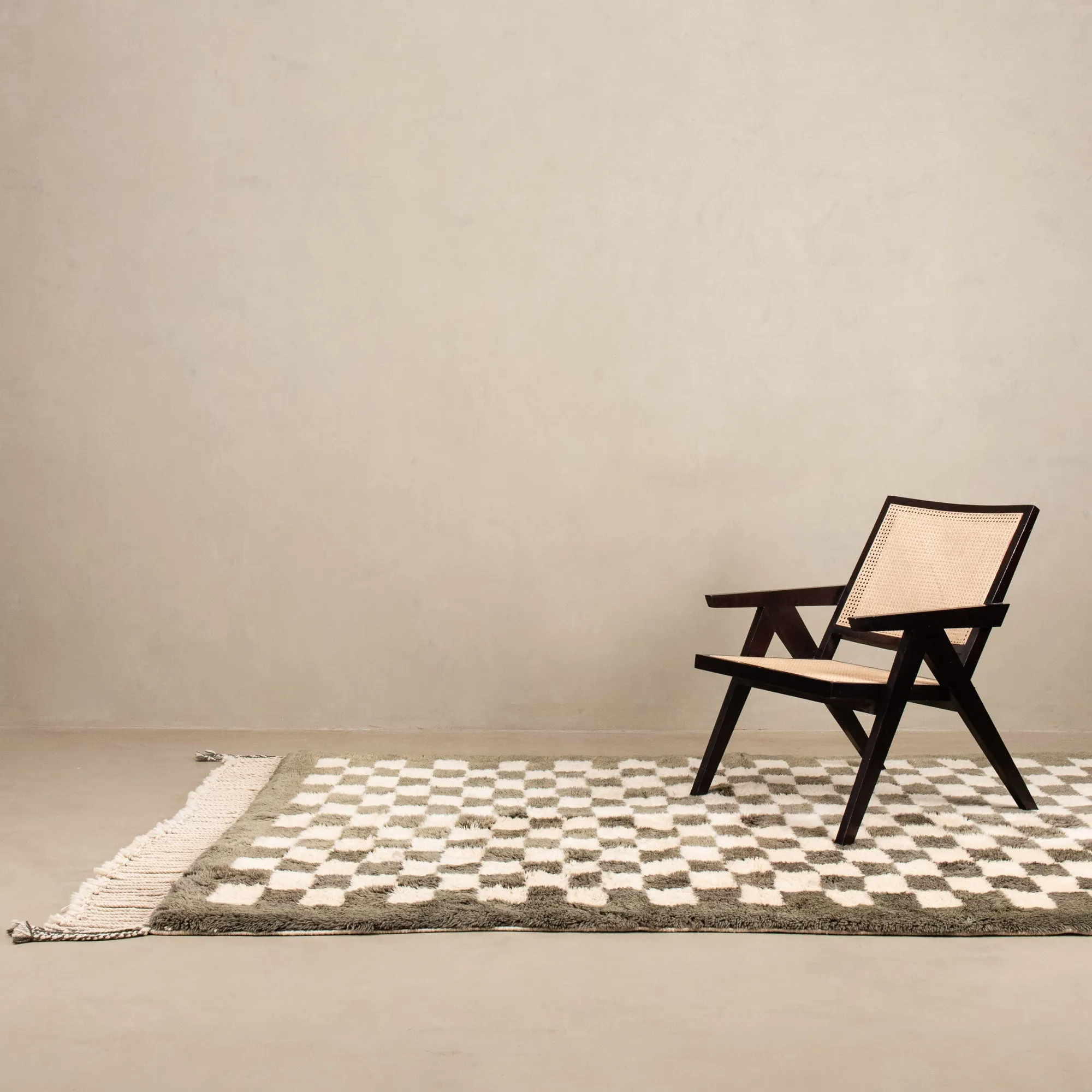 Checkered Garden - Luxury Shag Moroccan Rug