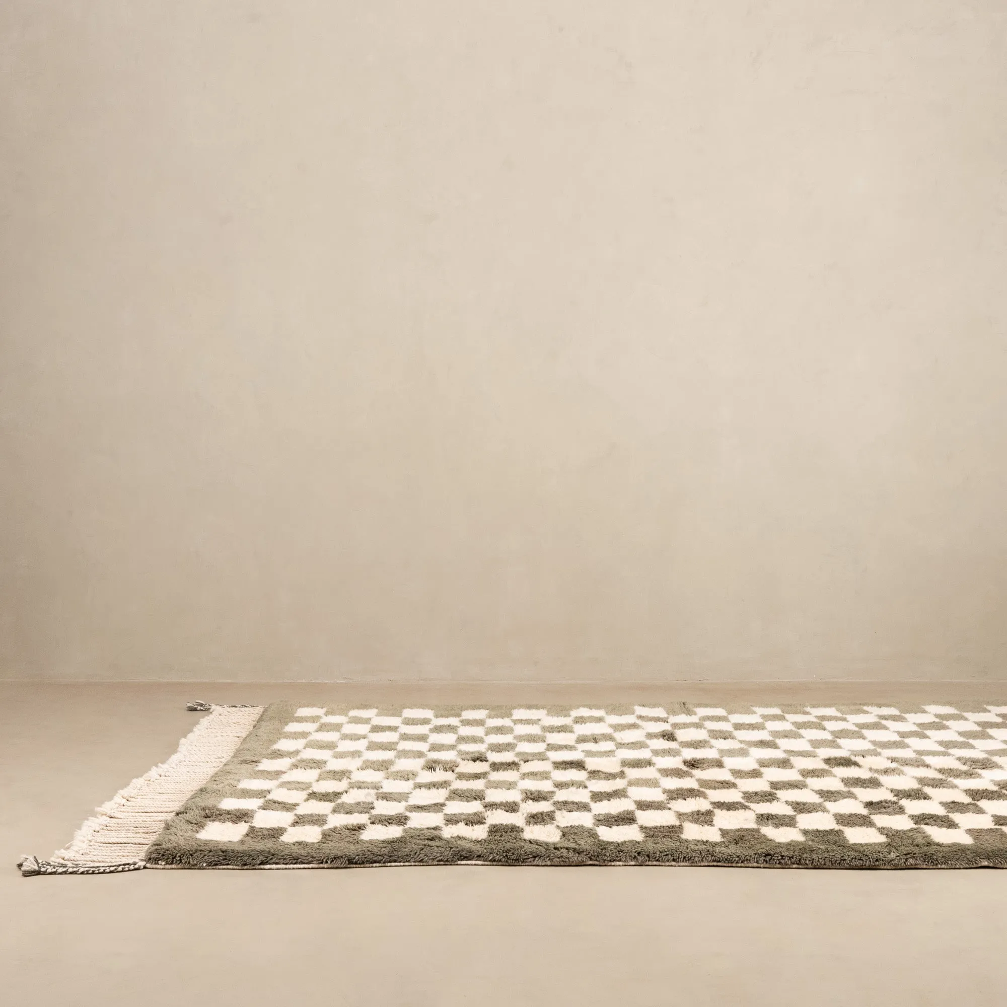 Checkered Garden - Luxury Shag Moroccan Rug