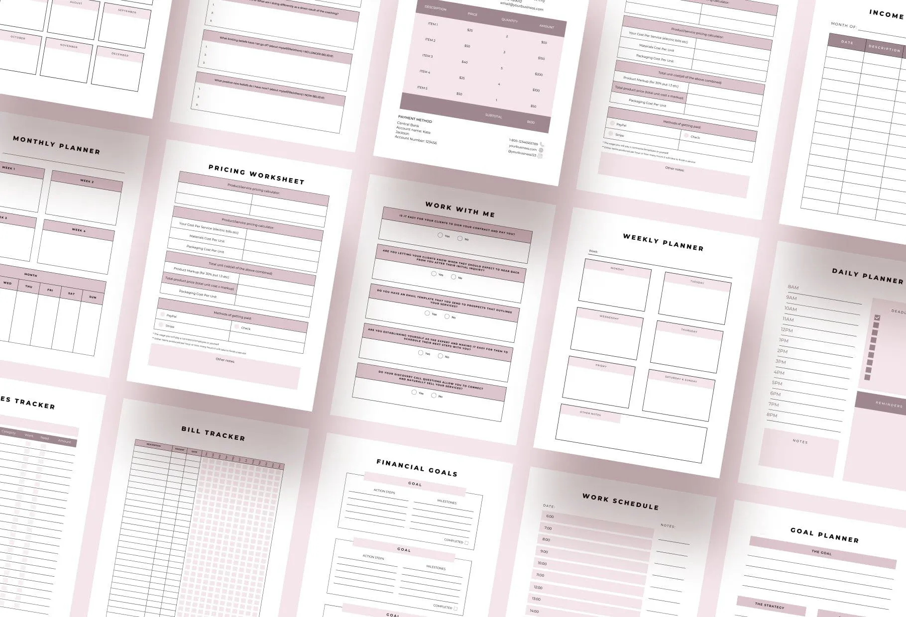 Coaching Business Planner Canva Template