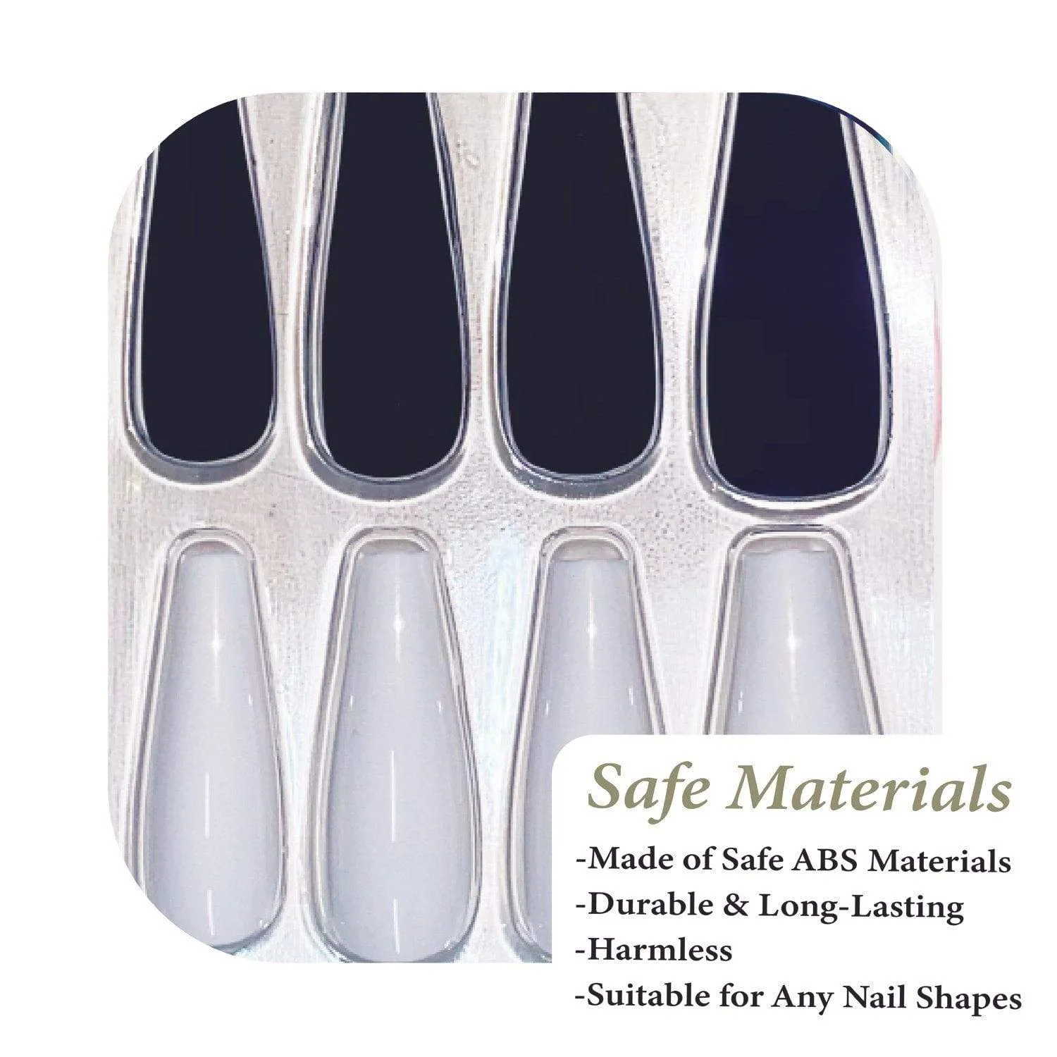 Coffin Matte Black With White
