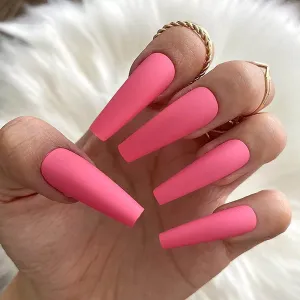 Coffin Matte Hot Pink