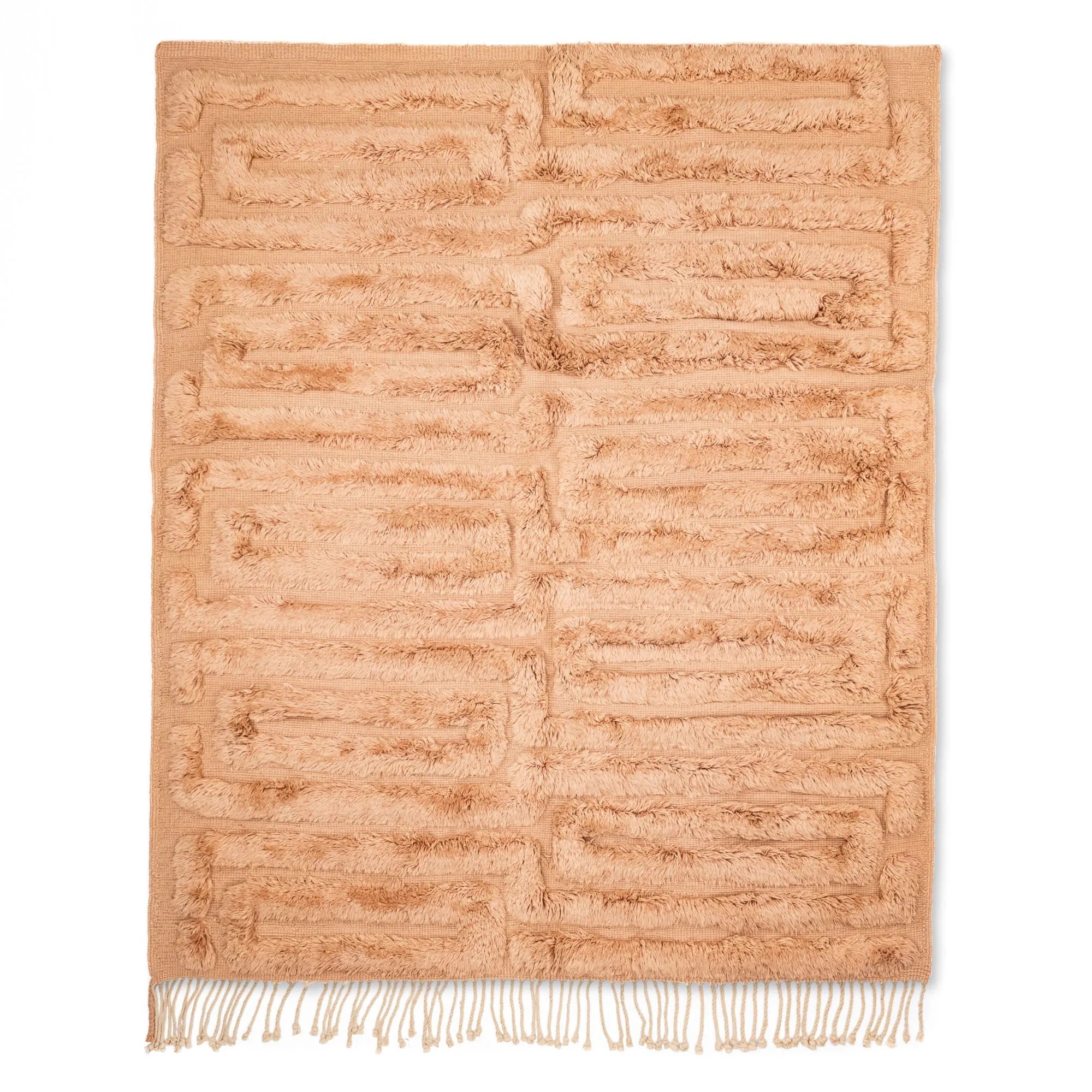 Coral Delight - Luxury Shag Moroccan Rug