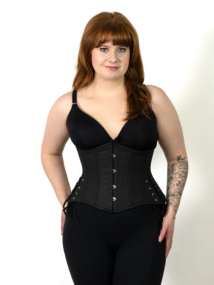 Cotton Hourglass Curve Standard Underbust Corset with Hip Ties : CS-426