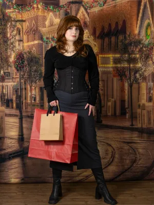 Cotton Hourglass Curve Standard Underbust Corset with Hip Ties : CS-426