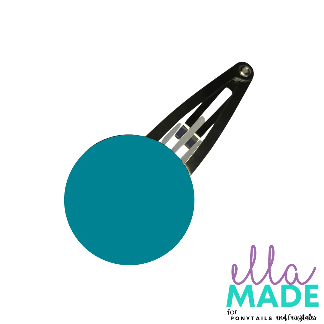 Covered Buttons: Solid Colours - Teal
