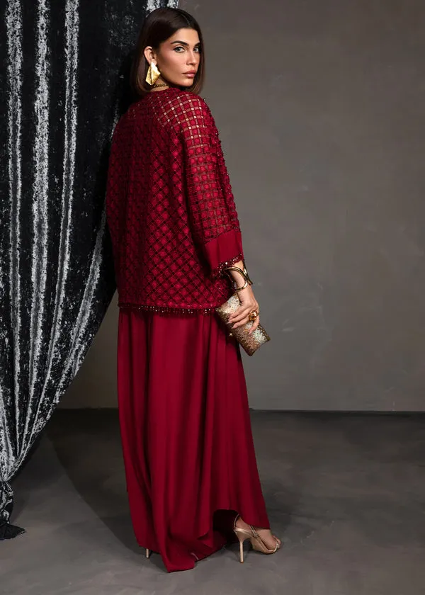 CRIMSON X SAIRA SHAKIRA ZARAE LUXURY PRET '24 | ROSA