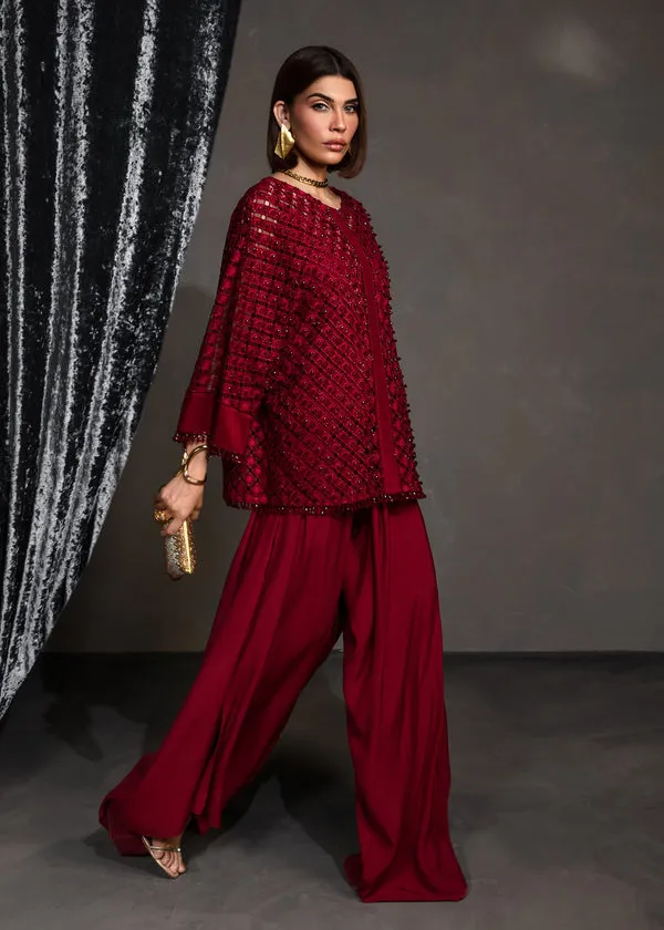 CRIMSON X SAIRA SHAKIRA ZARAE LUXURY PRET '24 | ROSA