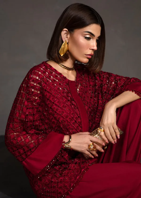 CRIMSON X SAIRA SHAKIRA ZARAE LUXURY PRET '24 | ROSA