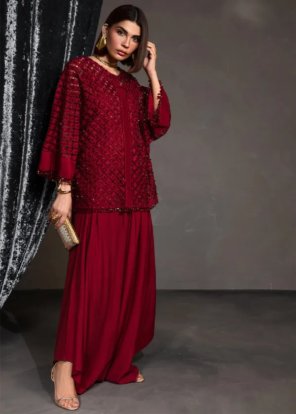 CRIMSON X SAIRA SHAKIRA ZARAE LUXURY PRET '24 | ROSA